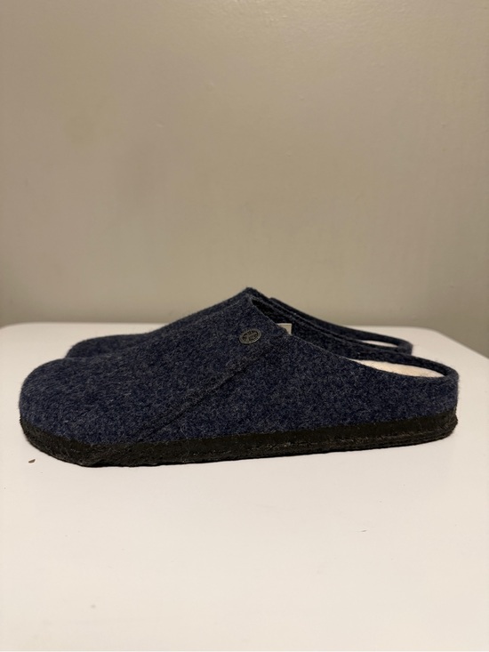 Birkenstock Shoes - Birkenstock Zermatt Rivet Shearling Clogs Dark Blue Wool US L 10 M 8 EU 41